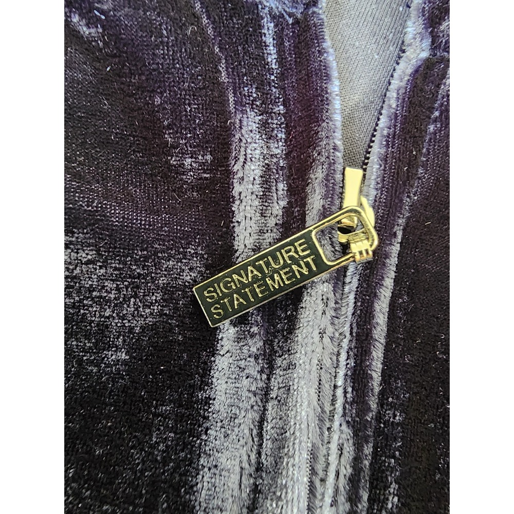 Serena Williams Signature Statement Navy Velour Tracksuit Set Hoodie Pants 1X - Picture 16 of 16